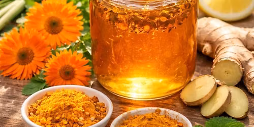 Summer Honey Infusions: Bright Herbs & Golden Honey
