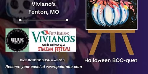 10\/20\/2026 Halloween BOO-quet Paint Nite at Viviano\u2019s in Fenton, MO