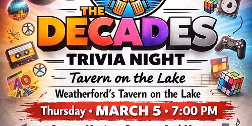 \ud83c\udf89 THE DECADES TRIVIA NIGHT! \ud83c\udf89
