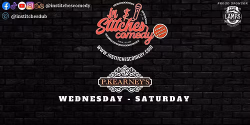 In Stitches Comedy - Thursday "TMT" @Peadar Kearney's Pub. 8:30PM Doors