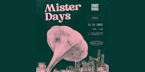 Mister Days NYE 2026 Party