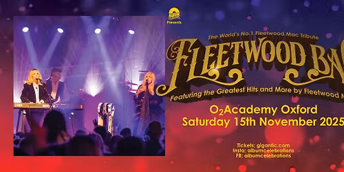 Fleetwood Bac - LIVE in Oxford!