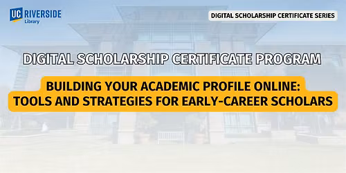 Building Your Academic Profile Online