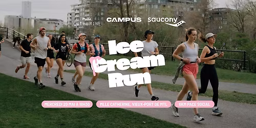 Ice cream run avec DJ set - Mlle Catherine - Campus Coach - Saucony