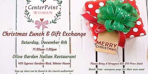 CenterPoint Women Christmas Lunch & Gift Exchange