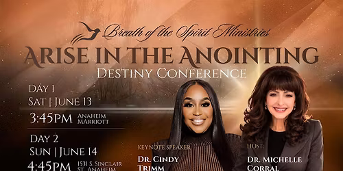 Arise in the Anointing Destiny Conference Day 1