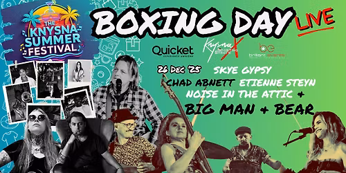 Boxing Day Live at The Knysna Summer Festival