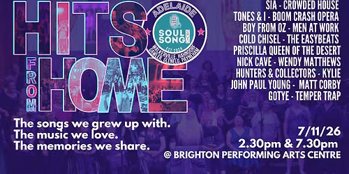 Soul Song Adelaide - Hits From Home - Evening Show