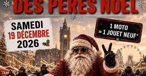 D\u00e9fil\u00e9 moto Des Peres Noel 