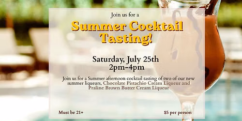 Summer Cocktail Tasting - July - Spirits & Spice Boca