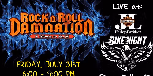 Rock n Roll Damnation (AC\/DC tribute) LIVE at J&L Harley-Davidson bike night