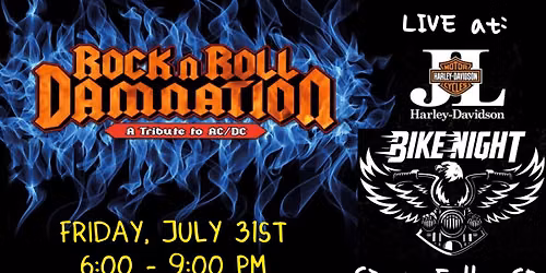 Rock n Roll Damnation (AC\/DC tribute) LIVE at J&L Harley-Davidson bike night