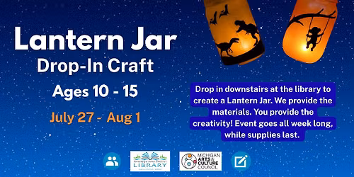 Lantern Jar Drop-In Craft (AGES 10-15)