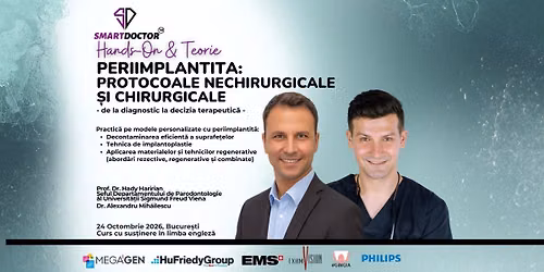 Workshop \u201ePeriimplantita: Protocoale Nechirurgicale \u0219i Chirurgicale\u201d \u2013 Bucure\u0219ti