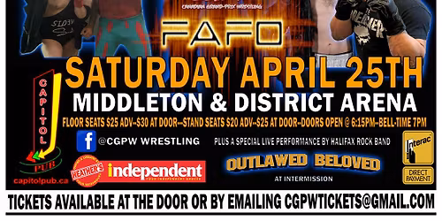 CGPW Wrestling Presents FAFO-FANS BRING THE WEAPONS