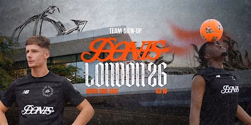 Donis London 2026 - 2v2 Street Football Event, DJs & West Ham legends match