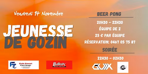 Beer Pong et Soir\u00e9e de la Jeunesse de Gozin