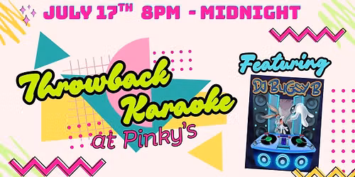 Throwback Karaoke at Pinky's