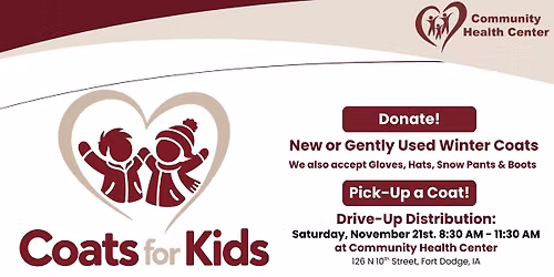 Coats for Kids: Fort Dodge Coat Drive & Giveaway