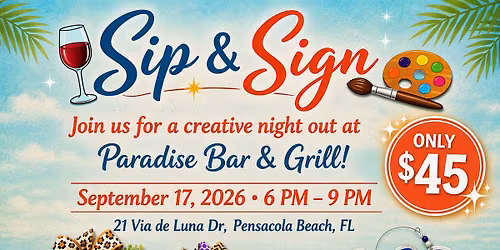 Fall Sip and Sign