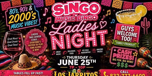 Singo Bingo ! Ladies Night !
