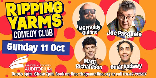 Ripping Yarms Comedy Club - Joe Pasquale