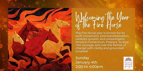Welcoming the Fire Horse: A New Year Intentions Workshop