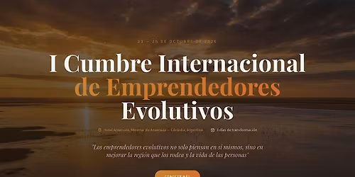I Cumbre Internacional de Emprendedores Evolutivos