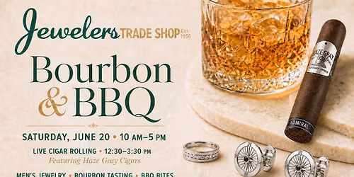 Bourbon & BBQ at Jewelers Trade Shop