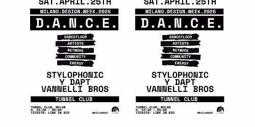 DANCE MDW26: Stylophonic, Y Dapt, Vannelli Bros x Milano Design Week 2026