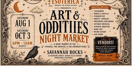 Savannah Rocks Oddities Night Market