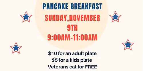 Veterans Day Pancake Breakfast