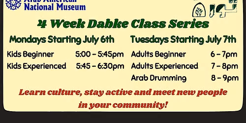 Dabke Class Series with Thowra Dabke at AANM (July 2026)