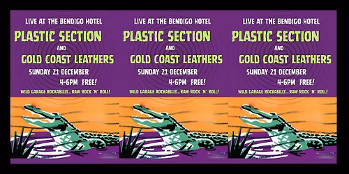 Plastic Section and Gold Coast Leathers live at the Bendigo Hotel