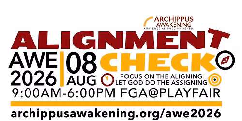 AWE2026: ALIGNMENT CHECK 8 Aug 2026