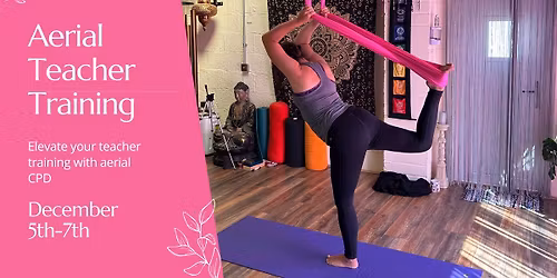 Aerial Yoga Teacher Training- December 5th-7th 2025. EARLYBIRD OPEN