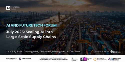 AI & Future Tech Forum: Scaling AI into Large-Scale Supply Chains