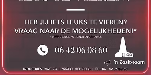 Spaarkasfeest 2026! (informatie komt nog!) 