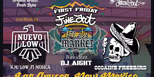 Fine Art Flea Market - First Friday Downtown Art Walk - Live Music - Las Cruces, New Mexico