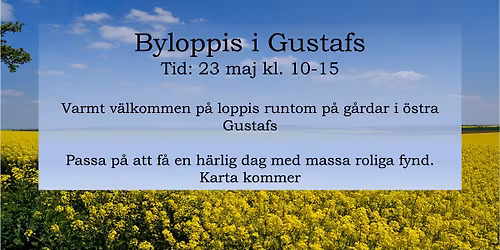 Byloppis i \u00f6stra Gustafs p\u00e5 pingstafton