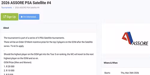 2026 ASSORE PSA Satellite #4