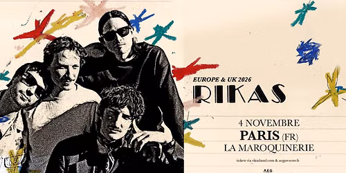 Rikas \u2022 La Maroquinerie, Paris \u2022 4 novembre 2026