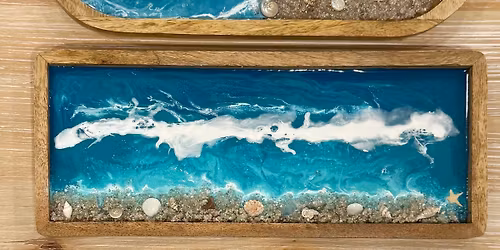 Beachy Resin Tray