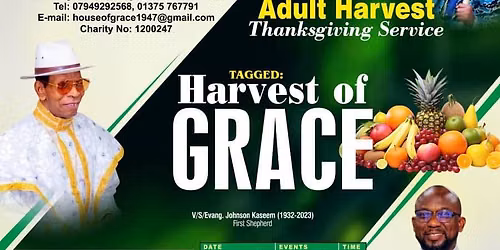 13th Adult Harvest Thanksgiving Service