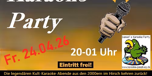 Daniel\u00b4s Karaoke Party im Hirsch in Brenz