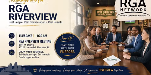 Riverview Business Networking Lunch~ JOIN us and Connect your business.