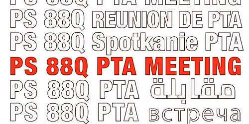 PS88Q PTA November General Meeting (Dec 18)