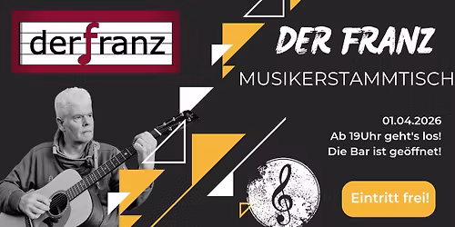 Musikerstammtisch im April 2026