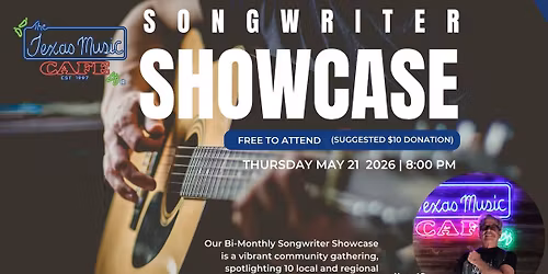 Songwriter Showcase May 21 2026