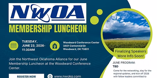 Northwest Oklahoma Alliance Membership Luncheon